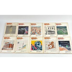 Vintage QST Amateur Radio Magazines Lot of 10 1977 EV2355